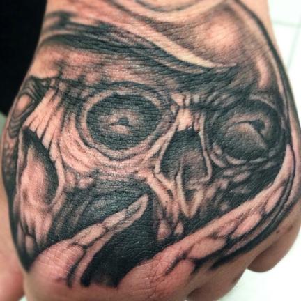 Tattoos - Skull Hand Tattoo - 72662